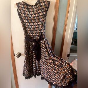 Effie's Heart Multicolored Bookshelf Print Dress